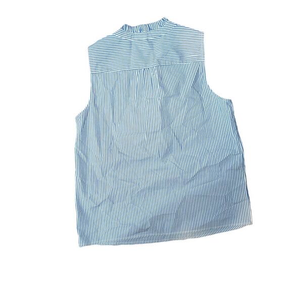 NWT J. Crew Button-ruffleneck Sleeveless top Size XS - Picture 4 of 7